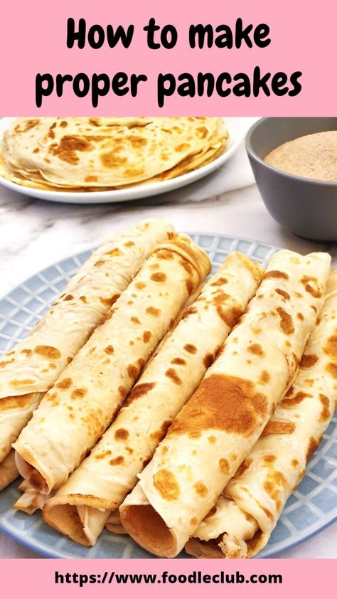 Delicious Pancakes Recipe, South African Pancakes, South African Flapjack Recipe Easy, Mexican Pancakes Recipe, South African Breakfast Ideas, Pan Cakes Recipe Homemade Easy, How To Make Pancakes Easy Recipes, Pan Cakes Recipe Homemade, South African Recipes Traditional