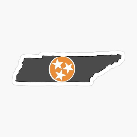 Tennessee Vols Stickers, Sticker Size Chart, Ut Vols, Tennessee State Flag, Tennessee Orange, Sec Football, Go Vols, Tennessee State, State Outline