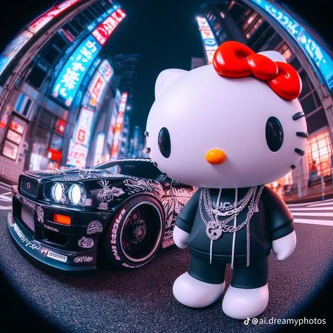 Hello Kitty Thug Aesthetic, Spring Family Photo Outfits, Spring Family Pictures Outfits, Tangled Aesthetic, Image Girly, Cat Tattoo Ideas, Spring Family Pictures, Hello Sticker, Hairless Cats