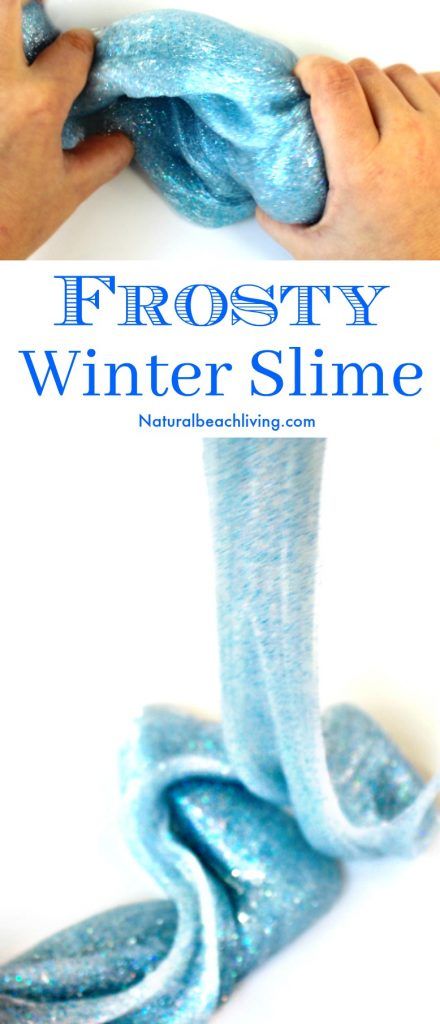 Make Easy Frosty Winter Slime, Winter Slime Recipe for Kids, Frosty Slime, This is a perfect Frozen Slime, Easy to Make Slime Recipes, Winter sensory play for kids, DIY Elmer's Frosty Slime Kit, Jiggly Slime Recipe is the Best! #Slimerecipes #Winterslime #frozenslime #wintersensoryplay Disney Slime, Montessori Science Activities, Winter Slime, Winter Art For Kids, Easy To Make Slime, Winter Sensory Play, Jiggly Slime, Frozen Slime, Kindergarten Science Experiments