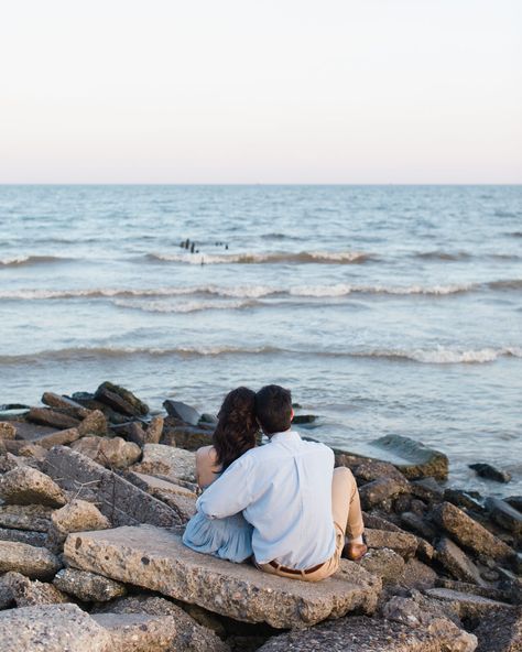 Galveston Engagement Photos, Save The Date Beach, Texas Engagement Photos, Engagement Photo Outfits Summer, Texas Spring, Engagements Pictures, Engagement Shoots Poses, Adventure Wedding Photography, Galveston Beach