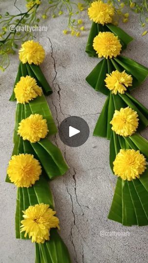 456K views · 145 reactions | Easy and quick Ganesh chaturthi decoration idea by using banana leaf and flower🌼🌴

Ganpati bappa morya❤🙏
. 
. 
. 
#ganpatidecoration #ganeshchathurthi #ganpatidecorations #ganeshfestival 
#creativeidea #ganeshutsav2024 
#trendingtopics #homedecorations 
#ecofriendlydecor #festivecrafts 
#backdropdecoration | craftycharu | Harshiv Kotecha · Jai Ganesh Jai Ganesh Deva-Kids Special Banana Leaf Decor, Ganesh Chaturthi Decoration, Jai Ganesh, Ganpati Bappa Morya, Bappa Morya, Festive Crafts, Peacock Painting, Eco Friendly Decor, Ganpati Bappa