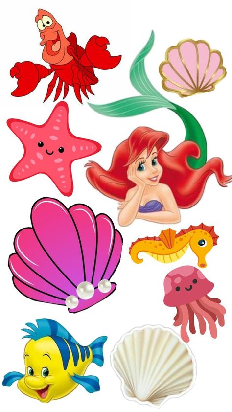 Cake Quotes Funny, Ariel Cake Toppers, Anchor Stencil, Little Mermaid Cake Topper, Ariel Cake, Cinderella Theme, Little Mermaid Cakes, Mermaid Cake Topper, Batman Birthday