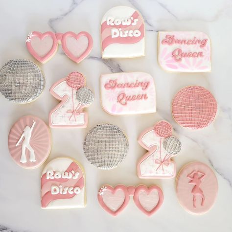 It means so much to be a part of my client's special events year after year, and I'm always amazed at how fast the time goes by. Happy birthday to this little dancing queen! #bantoboxbakes #sugarcookies #decoratedcookies #decoratedsugarcookies #customcookies #customsugarcookies #lasvegascookies #lasvegasbaker #birthdaycookies #discocookies