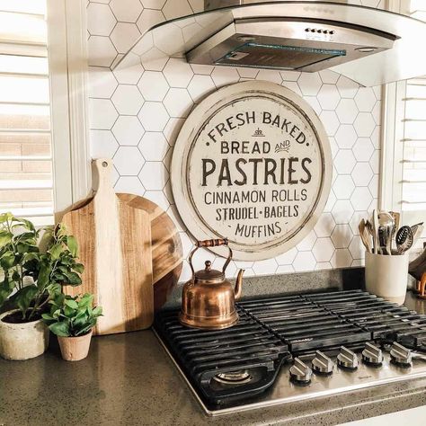 33 Ideas for Memorable Backsplash Behind Stove Peel And Stick Wallpaper Backsplash, Behind Stove Backsplash, Hex Tile Backsplash, Square Tile Backsplash, Wallpaper Backsplash, Cooktop Stove, Gray Subway Tile Backsplash, Honeycomb Backsplash, Stove Decor