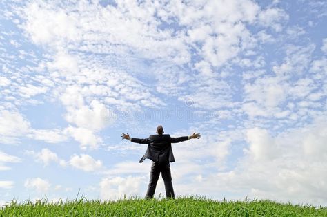 Happy businessman. A businessman standing on a hill spreading his arms wide open , #AD, #hill, #spreading, #standing, #Happy, #businessman #ad Arms Wide Open, Happy Alone, Backgrounds For Your Phone, Romantic Bedroom Decor, Star Wall Decals, Open Arms, Vintage Graphic Design, Star Wall, A Hill