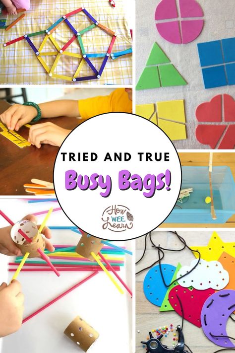 Busy Bags For Preschoolers, Time Activities For Kids, Busy Bags For Toddlers, Quiet Time Boxes, Toddler Busy Bags, Busy Activities, Activity Bags, First Day Of Kindergarten, Quiet Time Activities