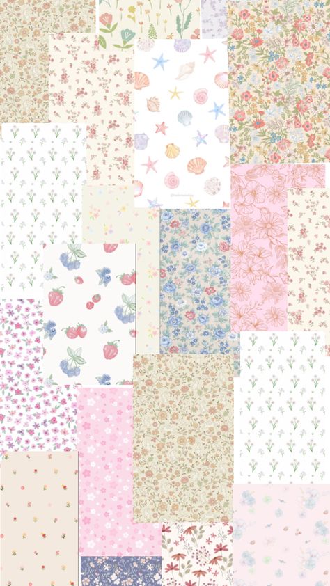 Patchwork Wallpaper Iphone, Iphone Wallpaper Yellow, Scrapbook Planning, Pink Wallpaper Backgrounds, Cute Summer Wallpapers, Wallpaper Iphone Summer, Wallpaper Stickers, Flowery Wallpaper, Textile Pattern Design