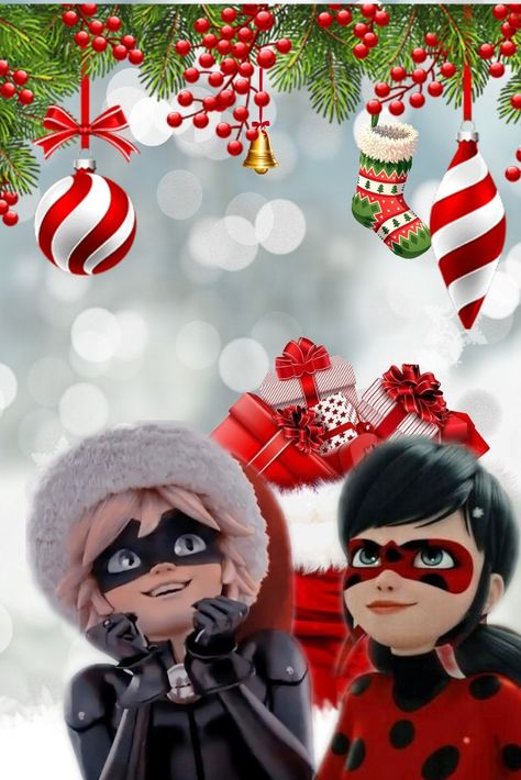 Miraculous Christmas, Miraculous Ships, Mlb Wallpaper, Lady Noir, Hijab Chic, Miraculous Ladybug Anime, Ladybug Anime, Cat Noir, I Wallpaper