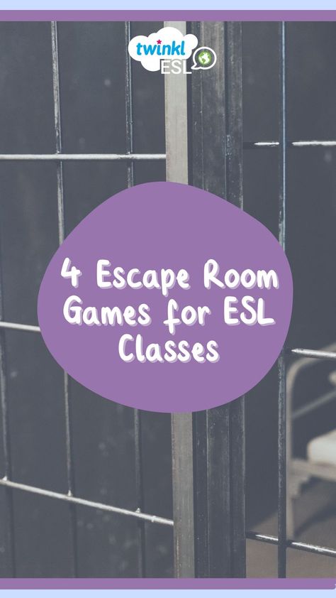 Grammar Escape Room, Escape Room Game Ideas, Quick Team Building Activities, Name Games For Kids, Sports Classroom, Escape Room Puzzles, Esl Classroom, Teaching Game, Escape Room Game