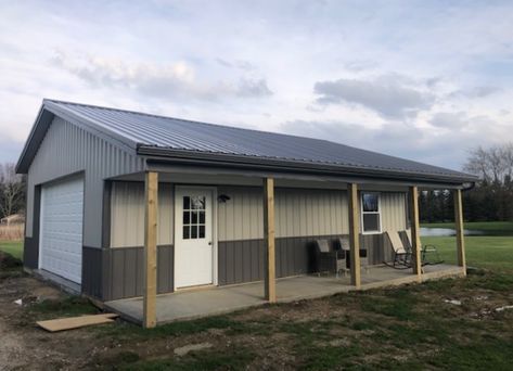 Pole Barn / Garage Equipment Storage Pole Barn Storage, Small Pole Barn, Pool Sheds, Pole Barn Builders, Pole Barn Construction, Pole Barn Designs, Pole Barn Garage, Barn Builders, Shed Construction