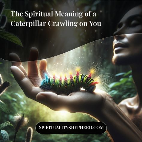 Are you mystified about the spiritual meanings behind a caterpillar crawling on you? Find clarity and deep spirituality insights on my site, uplifting your energy and perspective. Save this pin to revisit powerful interpretations that can transform your spiritual journey whenever a curious caterpillar crosses your path. Hidden Messages, Having Patience, Embrace Change, Spiritual Messages, Spiritual Enlightenment, Spiritual Meaning, Self Discovery, Spiritual Journey, Spiritual Growth