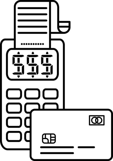 POS, point of sales machine, credit card machine vector line drawing black and white clip art Credit Card Drawing, Black And White Clip Art, Machine Drawing, Credit Card Machine, Drawing Black And White, Card Machine, Drawing Programs, Collage Painting, Vector Line