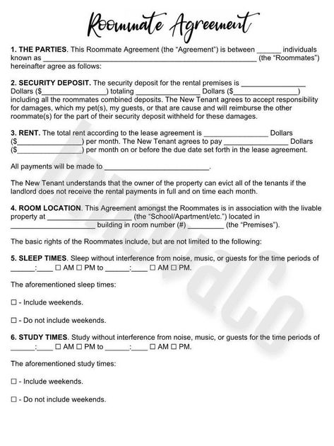 Irish Lease Agreement Template Roommate Rules Houses, Roomate Contracts, Housemate Rules, Apartment Format For Yahoo, House Rules For Roommates, Roommate Ideas, Roommate Rules, Roommate Contract, Roommate Agreement Template