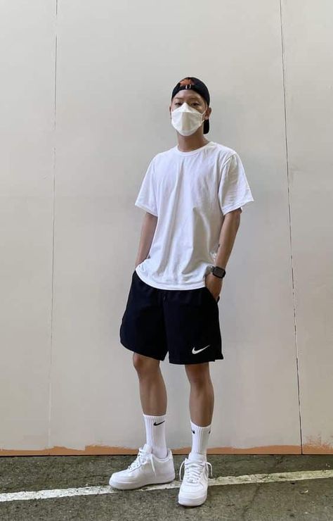 Aesthetic Gym Clothes, Airforce 1 Outfit, Air Force Outfit, Af1 Outfit, Masc Fits, Air Force 1 Outfit Men, Gym Clothes For Men, Air Force 1 Outfit, Aesthetic Gym