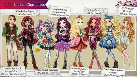 Ever After High | Doll Nerd Ever After High Characters Names, Ever After High Quiz, Ever After High Names, Ever After High Characters, Everafter High, Ashlynn Ella, Circus Characters, High Characters, After High School