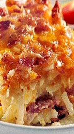 Potato Bacon Casserole, Amish Breakfast, Amish Breakfast Casserole, Thanksgiving Morning, Bacon Casserole, Potato Bacon, Thanksgiving Brunch, Bacon Breakfast, Tater Tots