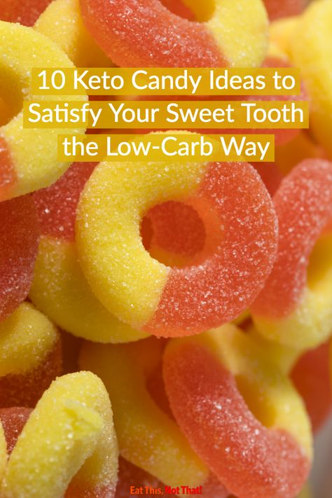 Don't deprive yourself of the joy of candy with these 10 keto candy ideas to satisfy your sweet tooth the low-carb way. #keto #ketocandy #ketohack #ketosnacks #ketosweets Low Cal Candy, Low Calorie Candy, Low Carb Snacks Sweet, Spicy Candy, Low Carb Candy, Keto Gummies, Low Carb Chili, Vegan Keto Recipes, Food Keto