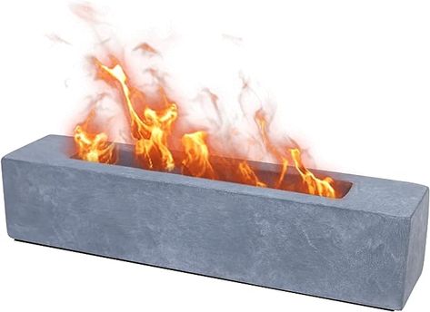 Amazon.com : Large Rectangle Tabletop Fire Pit - Portable Bioethanol Fuel Concrete Smokeless Fire Bowl Table Top Firepit - Tabletop Fireplace - Rubbing Alcohol Smores Maker Personal Fireplace for Indoor Outdoor : Patio, Lawn & Garden Fireplace Prop, Fire Bowl Table, Smores Maker, Indoor Fire Pit, Tabletop Fire Pit, Concrete Table Top, Tabletop Fireplaces, Tabletop Firepit, Ethanol Fireplace