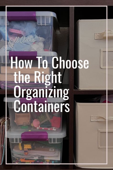 This guide will help you choose the right organizing containers —from location to organizing style —this is your ultimate breakdown. Organizing Containers, Junk Organization, Diy Home Updates, Mom Time Management, Photo Box Storage, Bathroom Sink Organization, Plastic Storage Containers, Container Shop, Plastic Container Storage