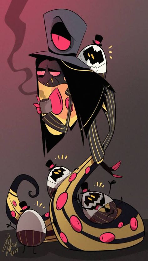 Vivziepop- Sir Pentious<<<< I love how his hat is alive! Sir Pentious, Hotel Trivago, H Hotel, Pop Art Comic, Vivziepop Hazbin Hotel, Hotel Art, Hazbin Hotel, Tom Hiddleston, Cartoon Character