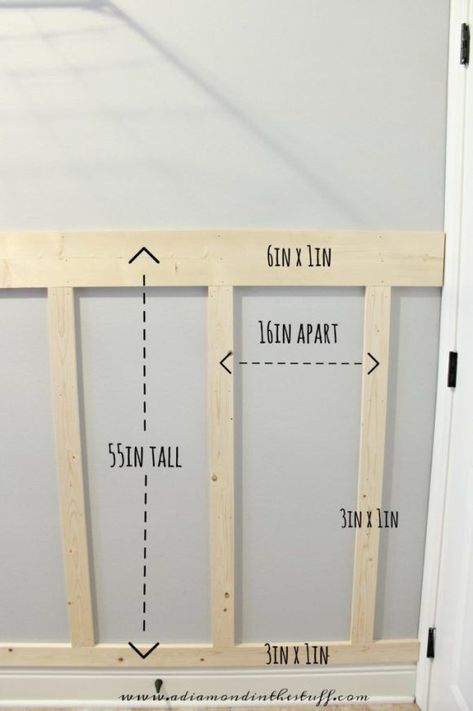 Laundry Room Board and Batten | A Diamond in the Stuff | Bloglovin’ Laundry Room Board And Batten, Basement Laundry Room, Board And Batten Wall, Board And Batten, Laundry Room Design, Room & Board, Room Remodeling, Room Board, Wainscoting