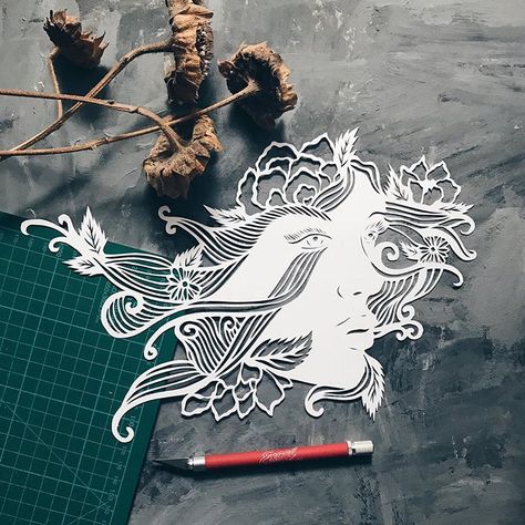 Waiting for spring 😑❤️ last day of an #etsy sale in my shop ✌🏻🙂 Paper Cut Artists, Russian Literature, Inner Thoughts, Layered Art, Etsy Instagram, Whimsical Illustration, Paper Cut Art, Silhouette Art, Paper Artist