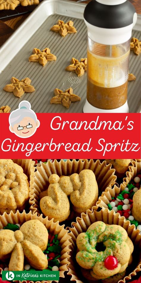 Cookie Perfection, Cookie Press Recipes, Spritz Cookie, Spritz Cookie Recipe, Happiest Season, Christmas Yummies, Ginger Bread Cookies Recipe, Spritz Cookies, Gingerbread Recipe