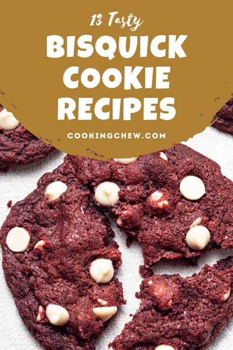 Here's a list of 13 creative and tasty Bisquick cookie recipes you can whip up any time of the day, including your favorite cookie classics. Bisquick Chocolate Chip Cookies Recipes, Carbquick Cookies, Bisquick Cookie Recipes, Pancake Mix Cookies, Bisquick Cookies, Bisquick Chocolate Chip Cookies, Impossible Pies, Carbquik Recipes, Baking Mix Recipes