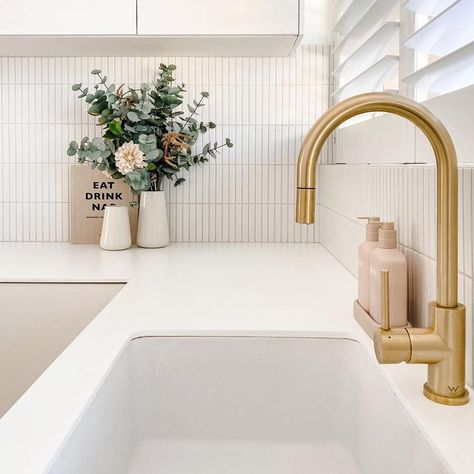 Brass tapware bathroom