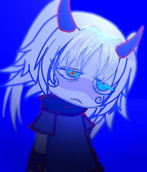 Blue Gacha Oc, Gacha Pfp, Eff Gacha, Gacha Codes, Club Hairstyles, Gacha Edit, Gacha Oc, Blue Screen, Club Life