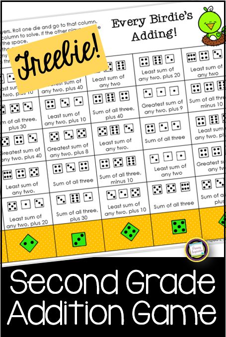 Addition Strategy Game for 2nd Grade Spring Centers! - Classroom Freebies Mental Math Games, 2nd Grade Math Games, Free Math Games, Addition Strategies, Kindergarten Math Games, Addition Games, Spring Math, Spring Centers, Teaching Second Grade