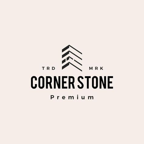 Cornerstone hipster vintage logo icon il... | Premium Vector #Freepik #vector #stone-wall #brick #brick-wall #old-wall Cornerstone Logo, Brick Logo, Podcast Ideas, Stone Logo, Wall Brick, Industry Logo, Logo Icon, Psd Icon, Stone Wall