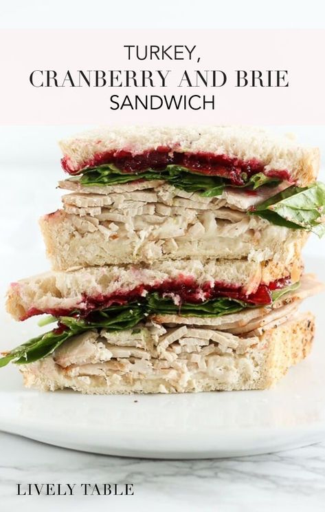 This simple and delicious Turkey, Cranberry and Brie Sandwich is a great way to use up those Thanksgiving leftovers! Only 10 minutes and you've got a delicious lunch! #thanksgivingleftovers #turkey #brie #cranberry #sandwich #lunch #easy #simple #leftovers Brie Cranberry Sandwich, Brie Turkey Sandwich, Winter Sandwiches, Cranberry Sandwich, Fall Sandwiches, Cranberry And Brie, Brie Sandwich, Brie Cranberry, Turkey Cranberry