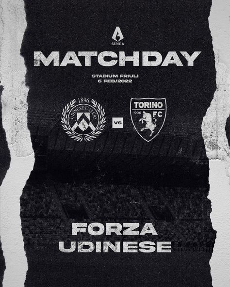 Udinese Football Club Branding on Behance Club Branding, Photoshop Tutorial Graphics, Sports Design Ideas, Poster Vintage Retro, Desain Ui, Church Poster Design, Sports Design Inspiration, Text Logo Design, Soccer Poster