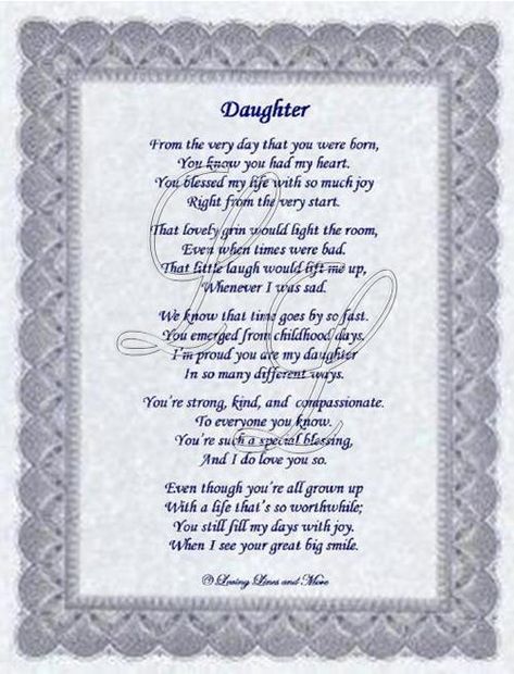 birthday poems for daughter | Daughter poem is about a special daughter. Poem may be personalized ... Birthday Poems For Daughter, Pastor Appreciation Poems, Pastor Appreciation Quotes, Pastor Appreciation Month, Pastor Appreciation Day, Blessings Jar, Pastor Anniversary, Pastor Appreciation Gifts, Mom Quotes From Daughter