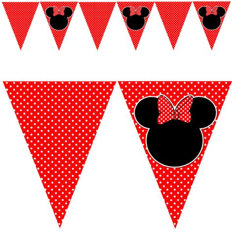 Printable Minnie Mouse Inspired Birthday Party Flag by pinkthecat - ClipArt Best - ClipArt Best Minnie Mouse Happy Birthday Banner, Red Minnie Mouse Birthday, Minnie Mouse Happy Birthday, Minnie Mouse Birthday Banner, Happy Birthday Mickey Mouse, Minnie Mouse Printables, Mickey Mouse Classroom, Minnie Mouse Clipart, Mickey First Birthday