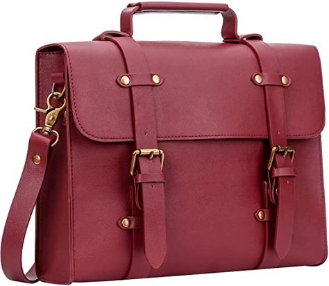 Women's PU Leather Laptop Bag Tote Messenger Bag Crossbody Satchel Briefcase Handbag (Burgundy): Amazon.co.uk: Computers & Accessories Laptop Bag Case, Laptop Tote Bag, Laptop Bag For Women, Laptop Shoulder Bag, Crossbody Satchel, Laptop Tote, Leather Laptop Bag, Leather Laptop, Messenger Bag Men