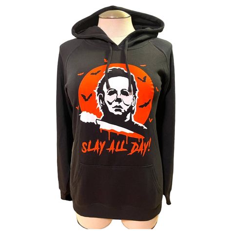 New Officially Licensed Torrid Halloween Merchandise Torrid Size 2 (2x 18/20) All Sales Are Final, No Returns First Picture Is Hoodie Pinned Back On Mannequin, Second Picture Is Back Of Hoodie Hanging On Hanger. Cozy Fleece Lined Knit Fabric: Essential Fleece Has A Brushed Warm Interior And A Lived-In, Casual Look. 52% Cotton, 48% Polyester. Hooded Neckline With Drawstring. Long Sleeves. Kangaroo Pocket. Halloween Michael Myers Graphic. Horror Movie Hoodies, Horror Hoodie, Back Of Hoodie, Halloween Michael Myers, Lace Hoodie, Halloween Merchandise, Skull Sweater, Warm Interior, Hoodie Cozy