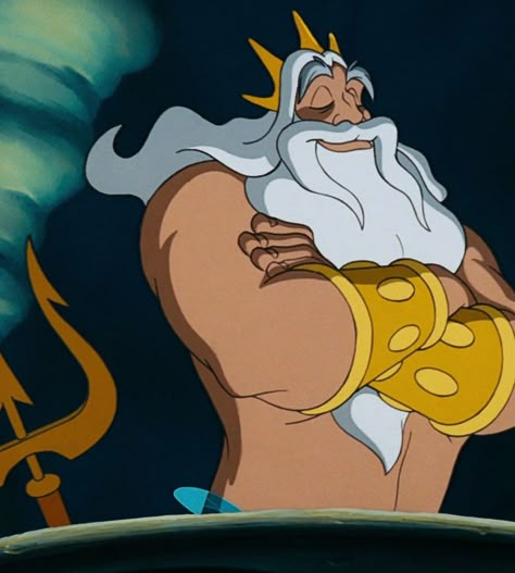 King Triton The Little Mermaid 1989, Ariel Pictures, King Triton, Disney Nerd, Princess Cartoon, Walt Disney Animation, Mermaid Life, Mermaid Princess, Artwork Pictures