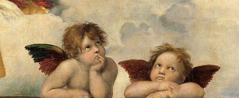 Raphael "Sistine Madonna - Pensive angels" 1512 | Raffaello … | Flickr Raphael Madonna, Sistine Madonna, Diamond Picture, Diamond Drawing, Cross Paintings, Fashion Painting, Banksy, Vincent Van Gogh, High Quality Art Prints