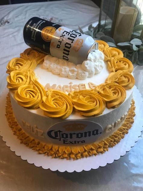 Happy Birthday Cakes For Him, Mexican Cake Ideas For Men, Beer Themed Cake, Beer Themed Birthday Party, Fruit Cake Design, Mexican Cake, Birthday Cake For Husband, Cake For Husband, New Birthday Cake