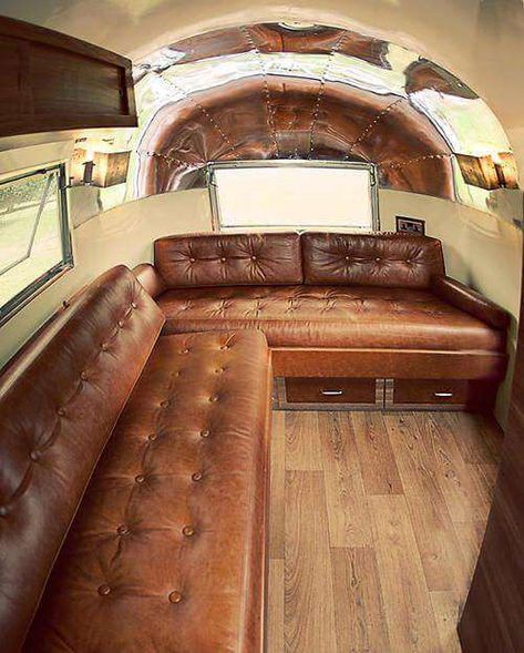 Airstream Bambi, Camping Vintage, Airstream Campers, Airstream Remodel, Airstream Interior, Airstream Renovation, Kombi Home, Mobile Home Living, Vintage Airstream