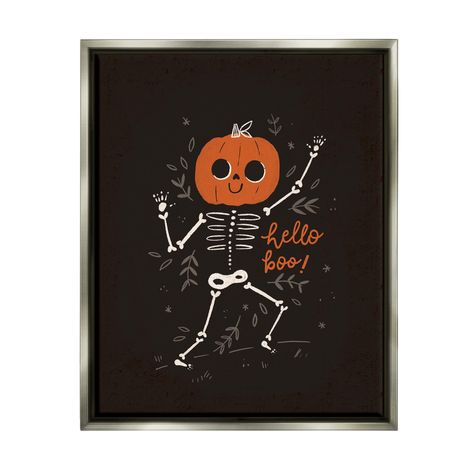 Smiling Skeleton, Office Frames, Oversize Artwork, White Framed Art, Gray Farmhouse, Black Framed Art, Halloween Wall Decor, Art Print Wall, Stupell Industries