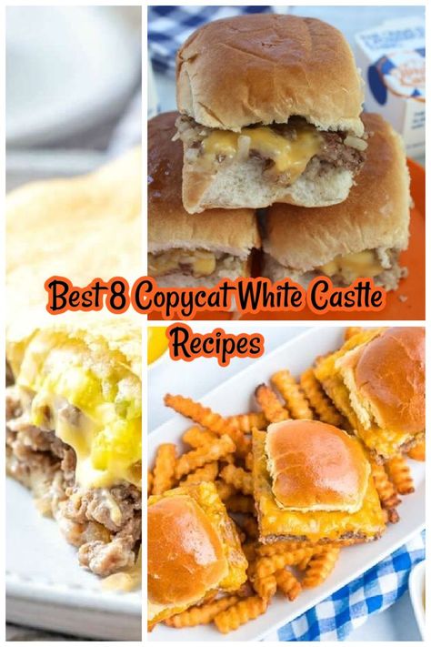 Best Copycat White Castle Recipes - How to Make White Castle Burgers White Castle Recipe, Krystal Restaurant, Krystal Burger, White Castle Burgers, White Castle Sliders, Delicious Family Meals, White Castle, Slider Recipes, Crust Recipe