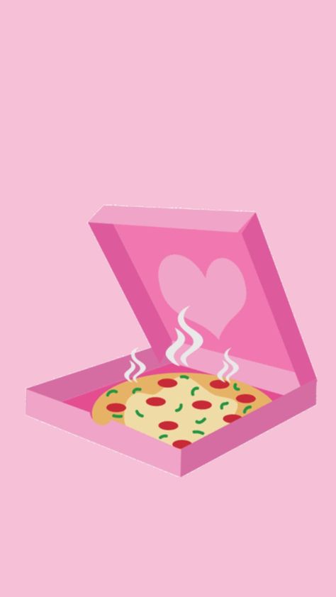 Food Graphic Illustration, Wallpaper Pizza, Pink Pizza, Image Girly, Pizza Wallpaper, Drukarka 3d, Pizza Art, Pizza Funny, Pizza Pizza