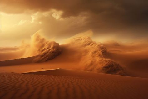 Sand storm desert outdoors nature.  | premium image by rawpixel.com Sandstorm Aesthetic, Sand Storm, Dust Storm, Fear Of Flying, Desert Storm, Desert Rose, Story Time, Cool Pictures, Anime