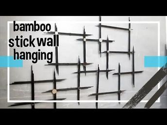 DIY wall hanging with bamboo sticks| unique home decoration ideas | #crazyforcraft #homedecor - YouTube Diy Skewer Wall Art, Bamboo Skewers Crafts Wall Art, Diy Skewers Decor, Bamboo Sticks Crafts, Bamboo Skewer Crafts, Skewer Crafts, Bamboo Wall Decor, Bamboo Wall Art, Patio Wall Decor