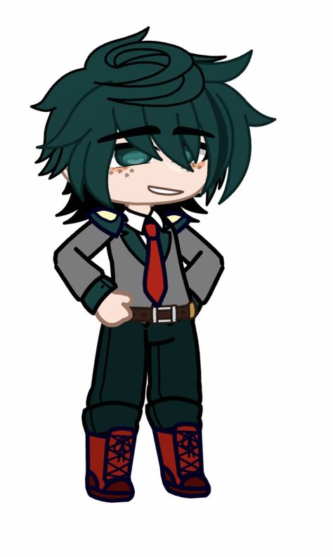 Deku gacha oc mha/my hero academia/bnha U.a Uniform Bnha, Ua Uniforms, Mha Gacha, Gacha Things, Mha Oc, Pretty Pink Princess, Gacha Ocs, Gacha Oc, Club Life