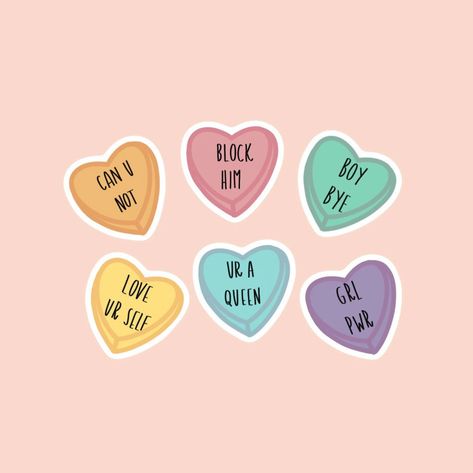 Conversation Heart Stickers Funny Valentines Day Stickers | Etsy Sassy Conversation Hearts, Funny Conversation Hearts, Valentines Day Stickers, Cookies Decoration, Small Stickers, Funny Conversations, Funny Valentines Day, Stickers Funny, Day Stickers